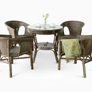 Set da pranzo in rattan Kelek