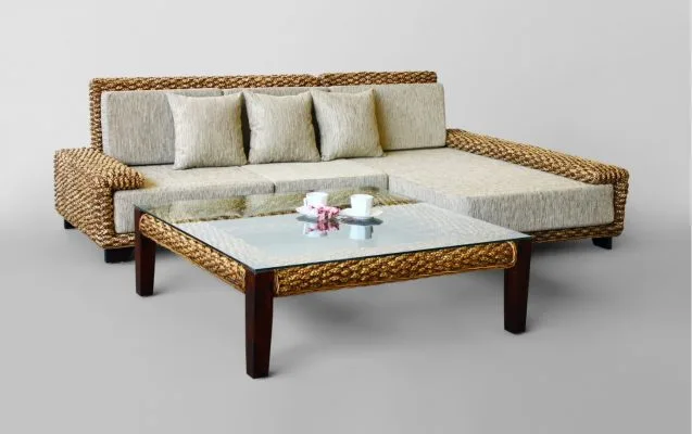Laura Wicker Sofa Set