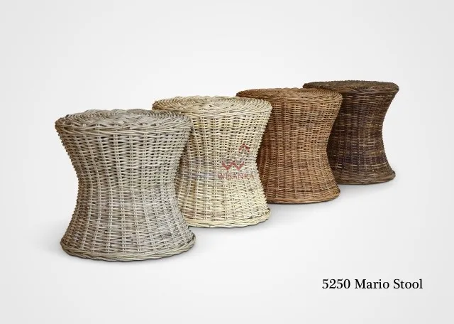 Sgabello Mario Rattan