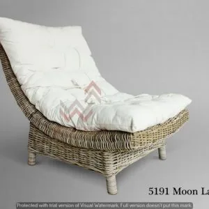 Moon Rattan Lazy Chair