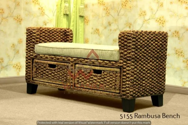 Rambusa Wicker Bench