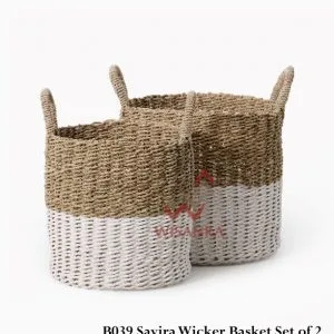 Savira Wicker Basket Set Of 2