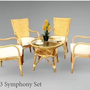 Symphony Rattan Living Set
