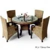 Tiffany Rattan Dinning Set