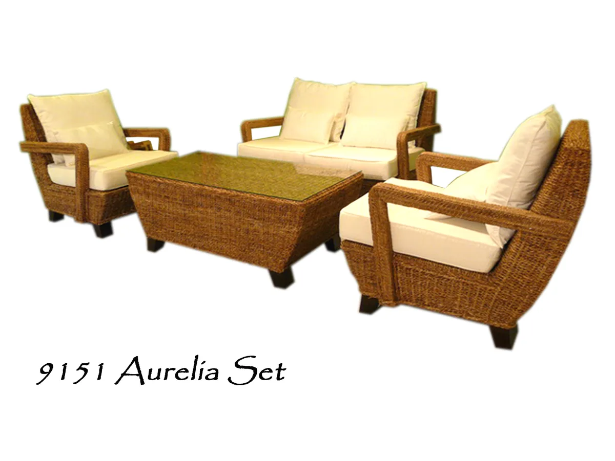Aurelia Wicker Living Sett