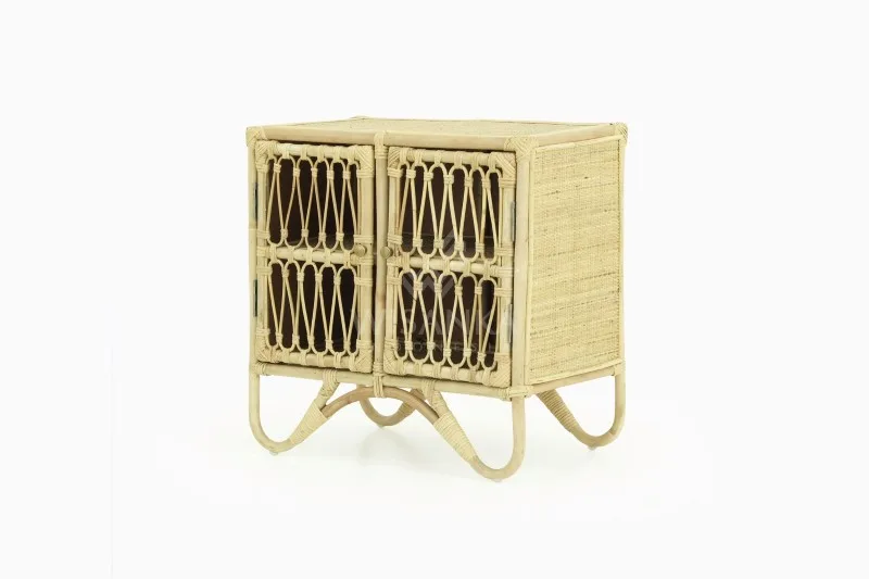 Mini-armoire en rotin