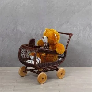 Landau de poupée Bobo en rotin
