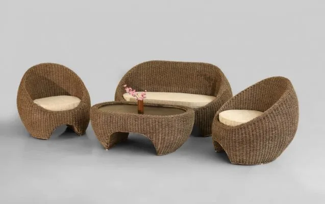 Chamfer Wicker Living Set