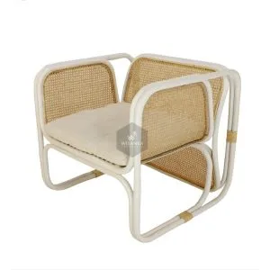 Fanie Rattan Chair White