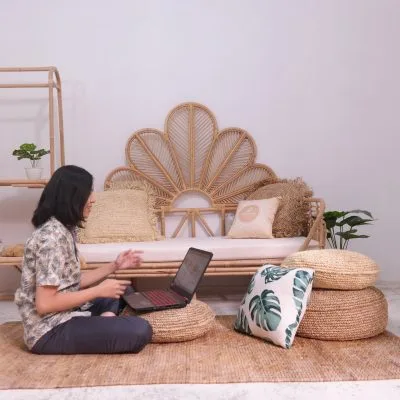 Viventem cubiculum supellectilem