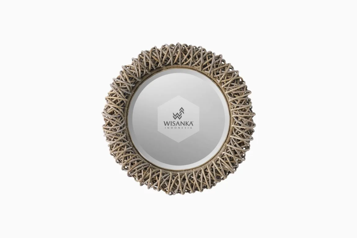 Kubo Rattan Mirror