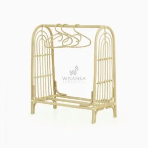 Rainbow Rattan Standing Hanger Rack