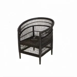 Morroco Rattan Arm Chair Black