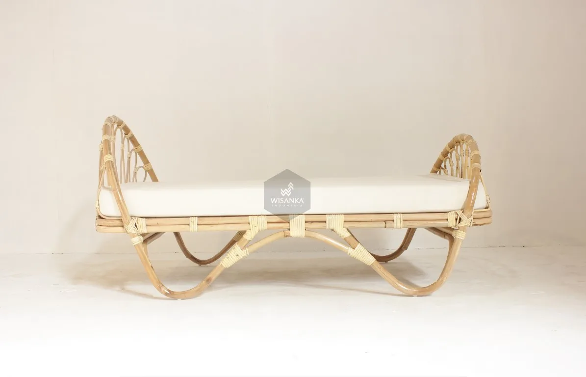 Ceylon Rattan Kids Bed Front