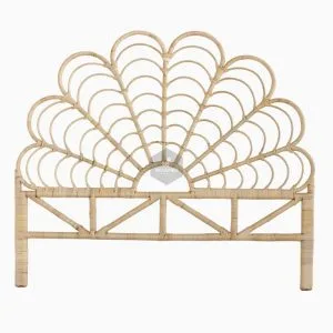 Wave Rattan Headboard