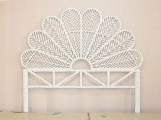 Butterfly Rattan Headboard