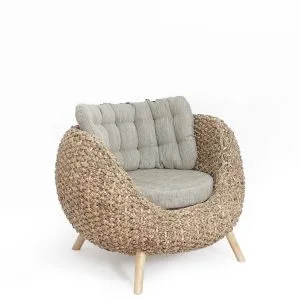 Pearl Wicker arm chair