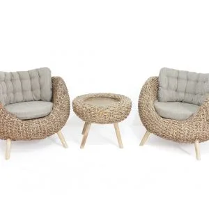 Pearl Wicker Chair Set