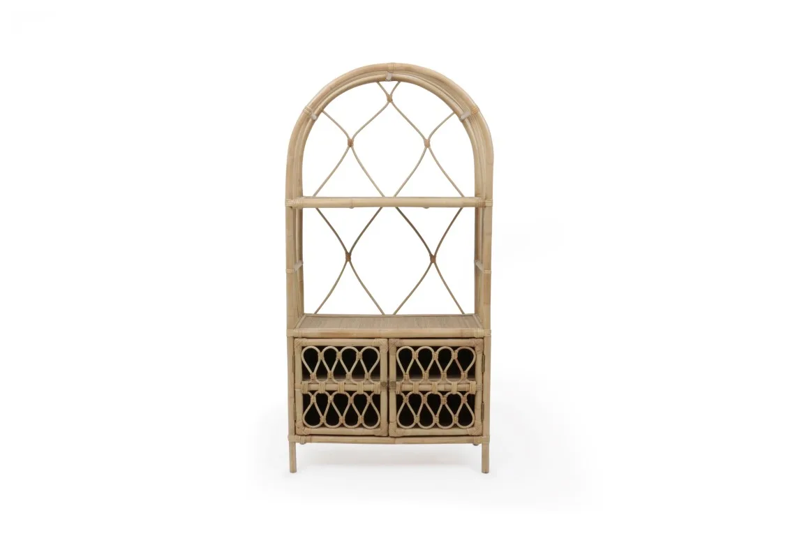 Masigasig na Rattan Bookshelf