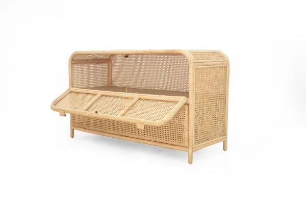 Sahara Rattan Long Cabinet