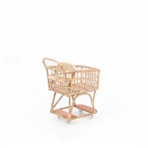 Vanessa Rattan Doll Cart