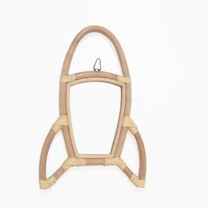 Specchio per bambini in rattan Rocket