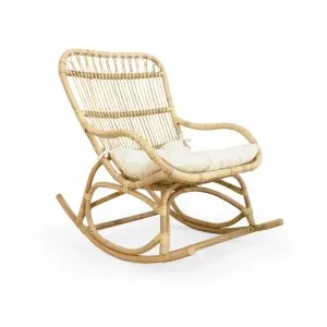 Cadeira de balanço Monet Rattan Cor Natural