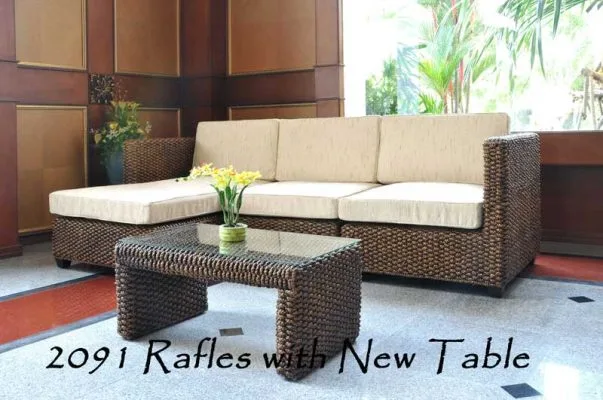 Raffles 등나무 소파 코너