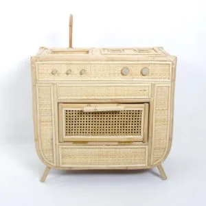 Kiddo Rattan Kitchen Play Set