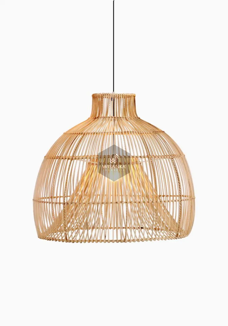 Bøhmisk hængelampe i rattan