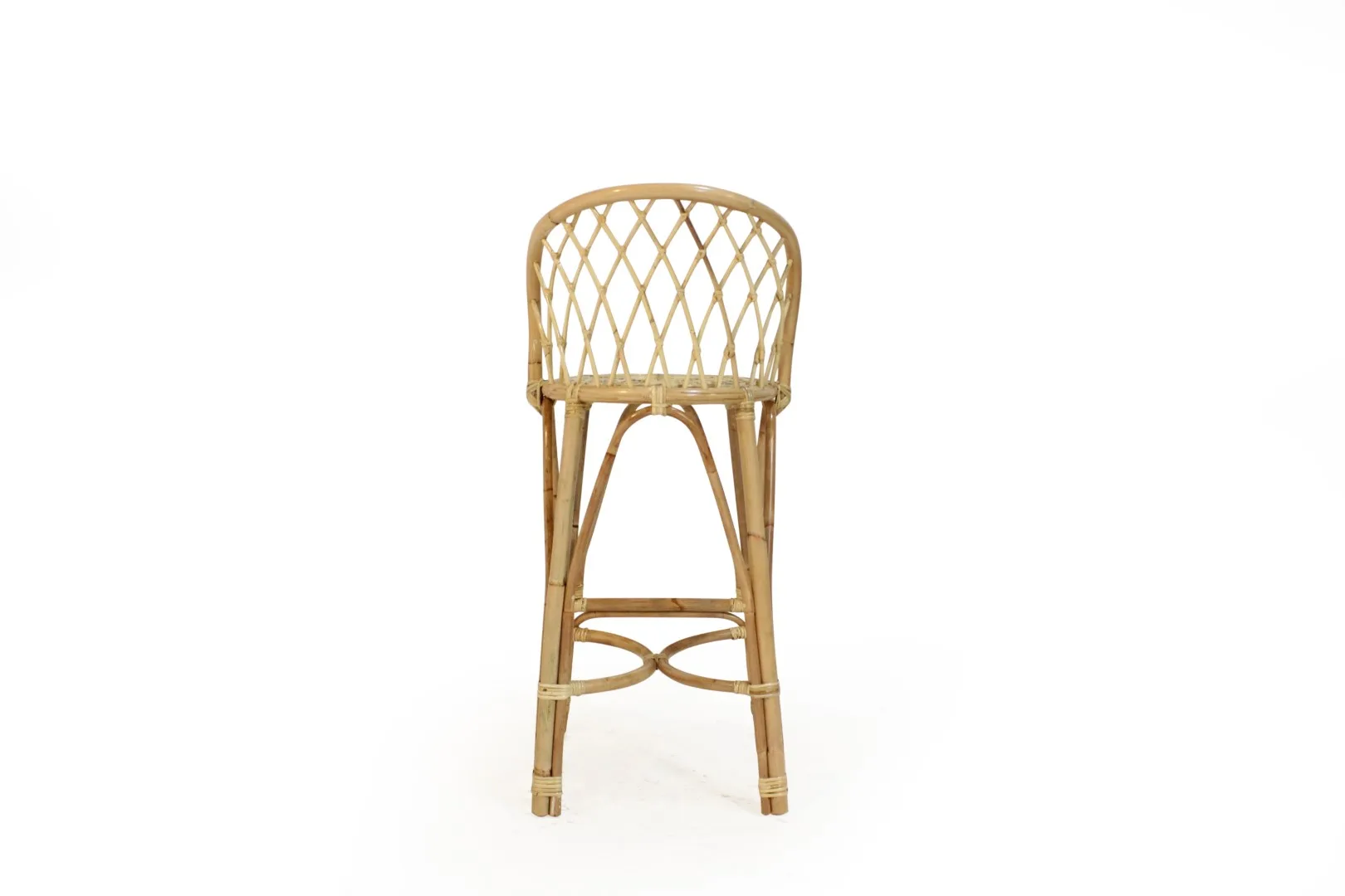 Sedia da bar in rattan Dru