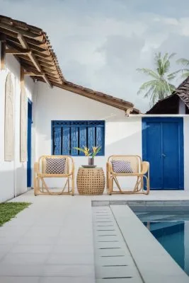Rattan Chair and Rattan Table
