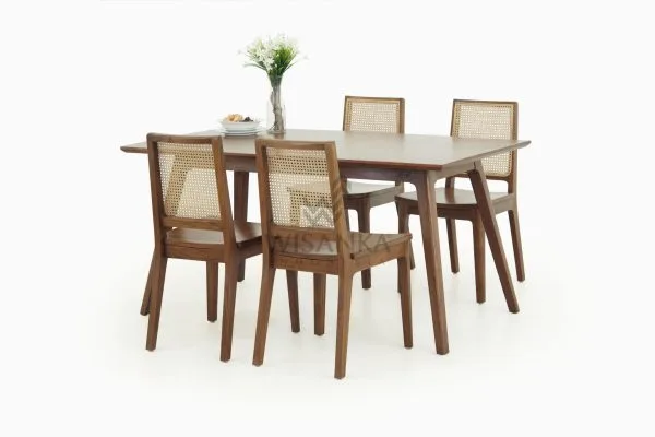 Juego de comedor de madera Katina