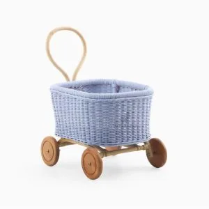 Theo wicker doll pram