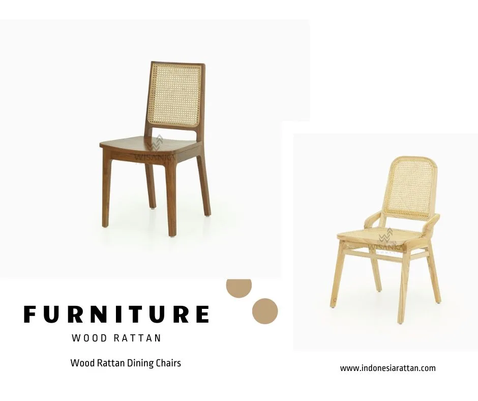 Wood Rattan Dining Chairs Wholesale