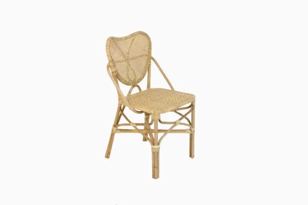 Chaise de salle à manger en rotin Palau